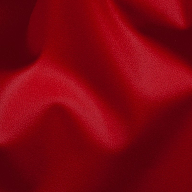 Coupon 3m Tissu Simili Karla Rouge 