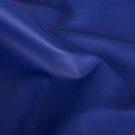 Coupon 3m Tissu Simili Karla Bleu Roy 