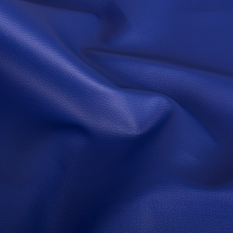 Coupon 3m Tissu Simili Karla Bleu Roy 