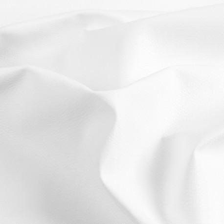 Coupon 3m Tissu Simili Karla Blanc 