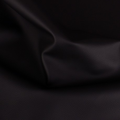Coupon 3m Tissu Simili Karla Noir 