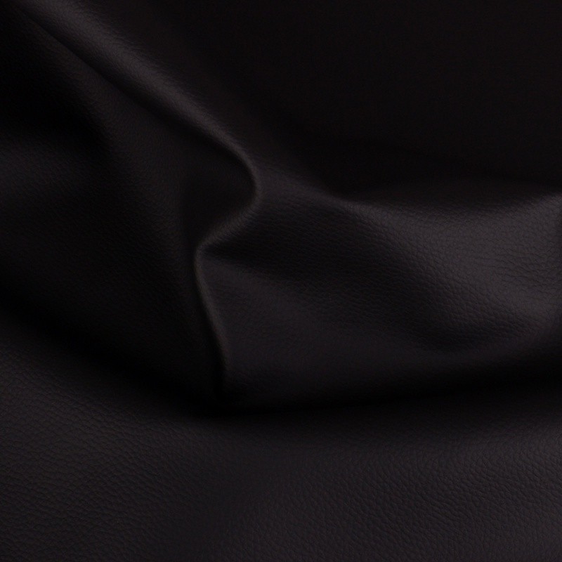 Coupon 3m Tissu Simili Karla Noir 