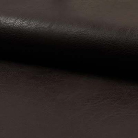 Coupon 3m Tissu Simili Vintage Marron 