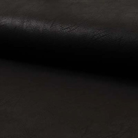 Coupon 3m Tissu Simili Vintage Noir