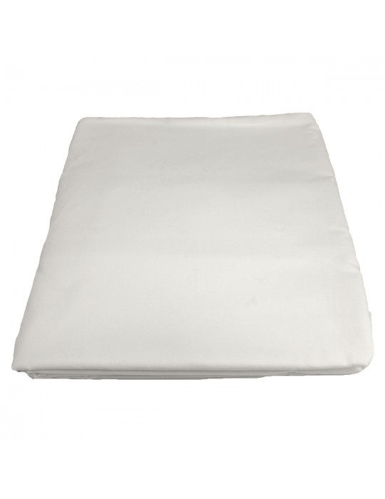 Coupon toile à drap 220 X 300 cm uni blanc