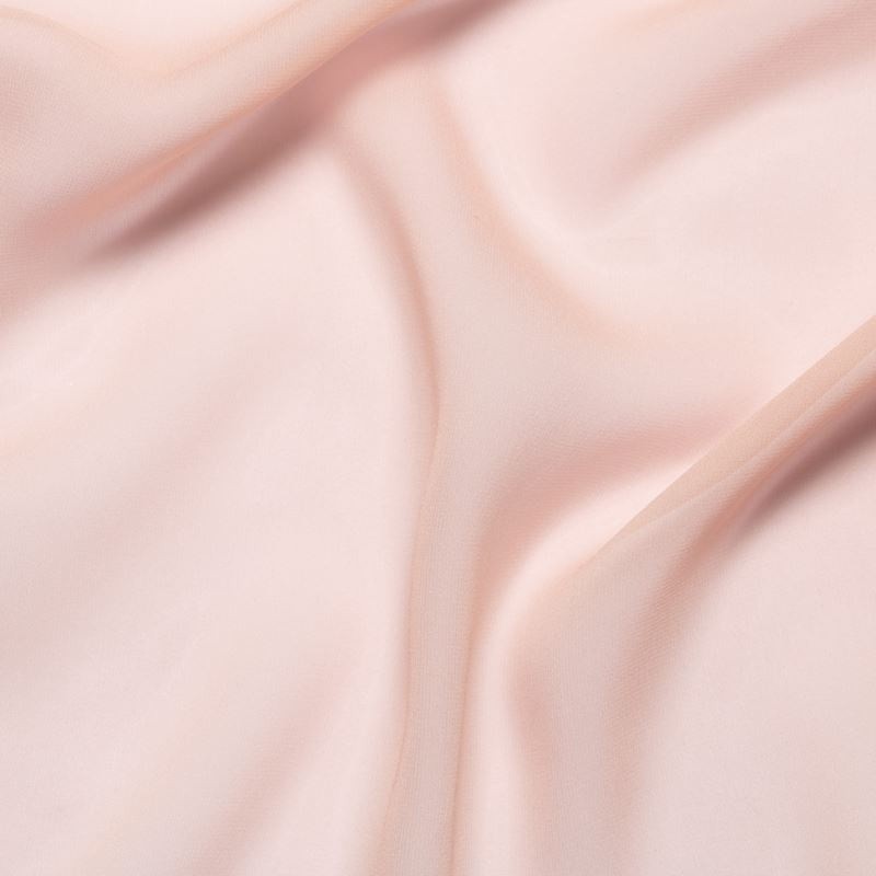 Coupon 3m Tissu Mousseline de Soie Nude 10 Mommes 