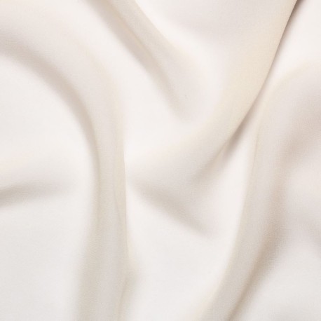 Coupon 3m Tissu Mousseline de Soie Champagne 10 Mommes