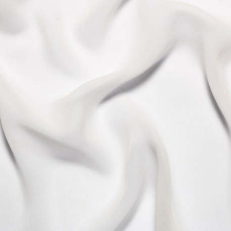 Coupon 3m Tissu Mousseline de Soie Ecru 10 Mommes
