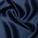 Coupon 3m Tissu Satin de Soie Bleu Fonce 16 Mommes
