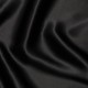 Coupon 3m Tissu Satin de Soie Noir 16 Mommes 