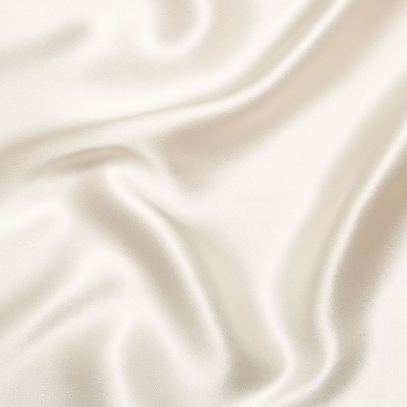 Coupon 3m Tissu Satin de Soie Champagne 16 Mommes 