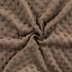Coupon 3m Tissu Minky Betty Chocolat  