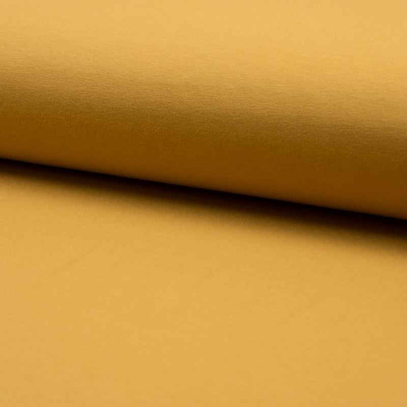 Coupon 3m Tissu Sweat French Terry Jaune 