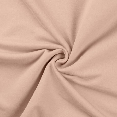 Coupon 3m Tissu Sweat French Terry Poudre