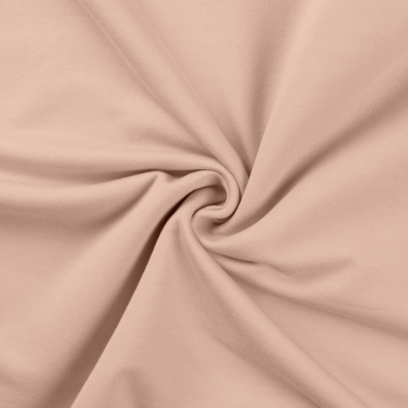 Coupon 3m Tissu Sweat French Terry Poudre