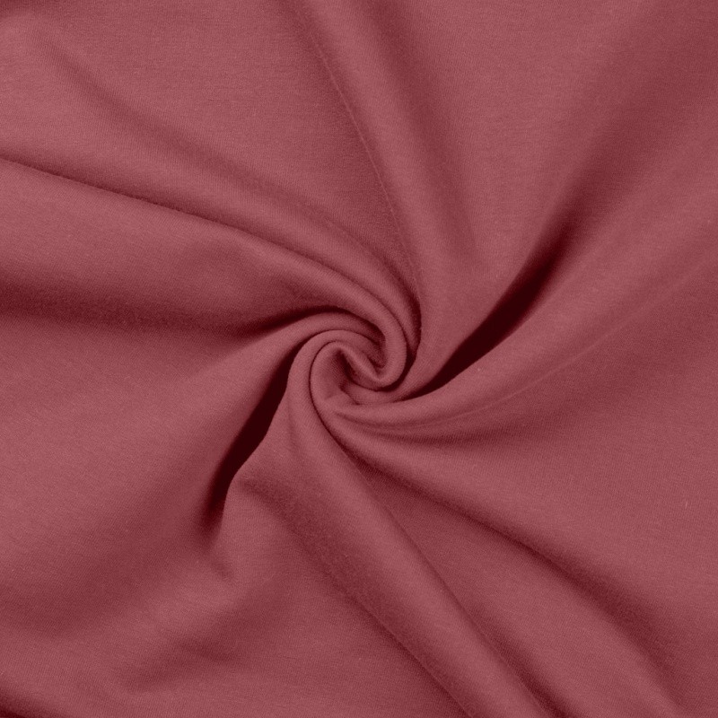 Coupon 3m Tissu Sweat French Terry Vieux Rose 