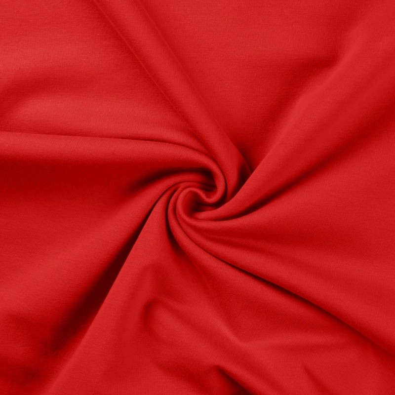 Coupon 3m Tissu Sweat French Terry Rouge