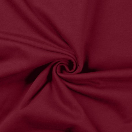 Coupon 3m Tissu Sweat French Terry Bordeaux 