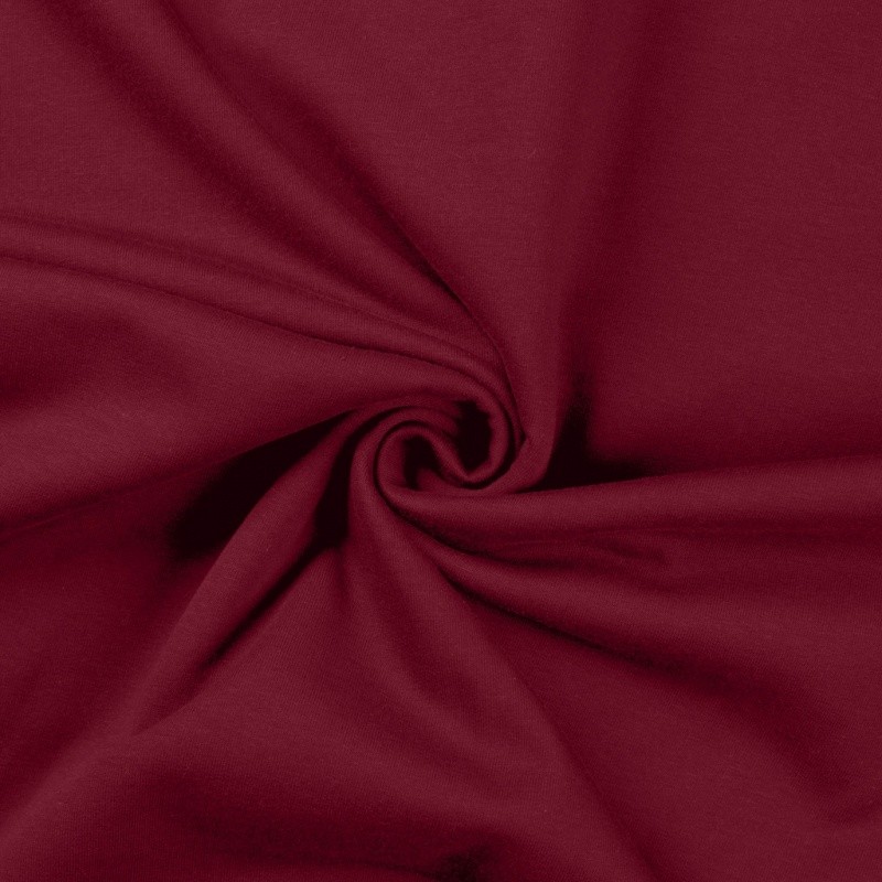 Coupon 3m Tissu Sweat French Terry Bordeaux 
