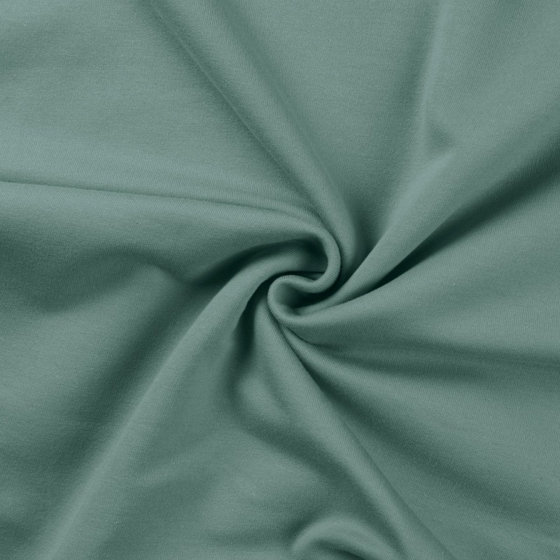 Coupon 3m Tissu Sweat French Terry Vert Clair 
