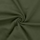 Coupon 3m Tissu Sweat French Terry Vert Army 