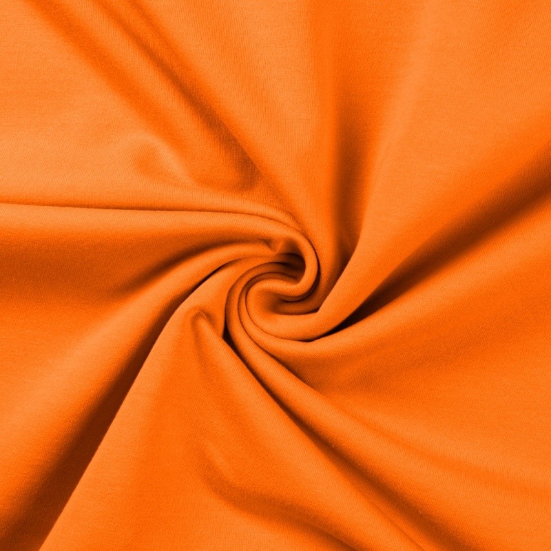Coupon 3m Tissu Sweat French Terry Orange