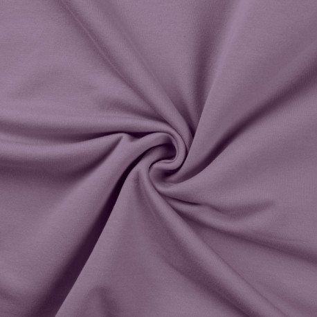 Coupon 3m Tissu Sweat French Terry Lilas 