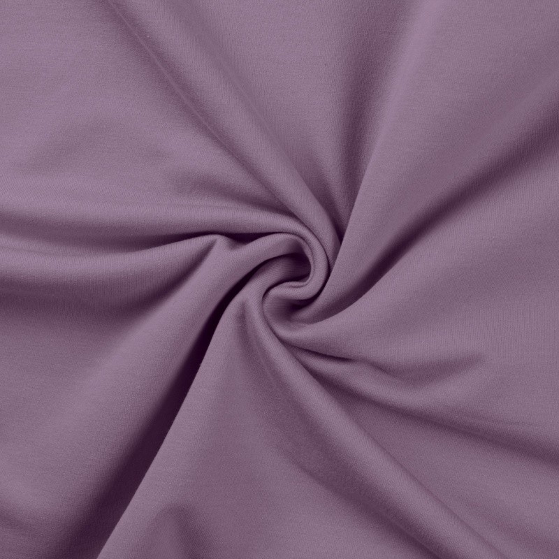Coupon 3m Tissu Sweat French Terry Lilas 