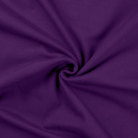 Coupon 3m Tissu Sweat French Terry Violet Foncé