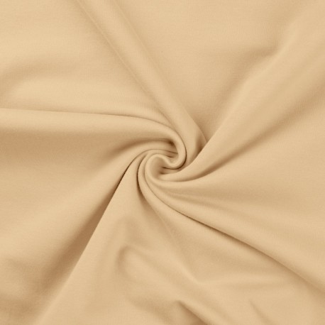 Coupon 3m Tissu Sweat French Terry Champagne 