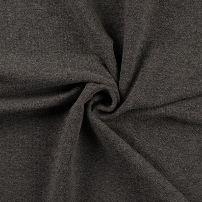 Coupon 3m Tissu Sweat French Terry Gris 