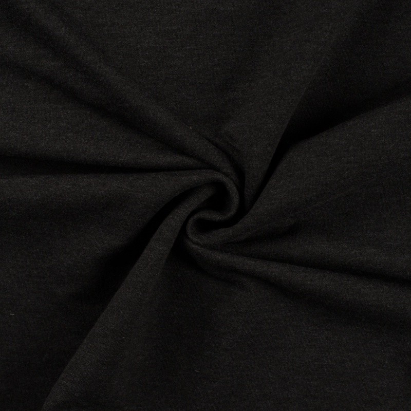 Coupon 3m Tissu Sweat French Terry Gris Foncé