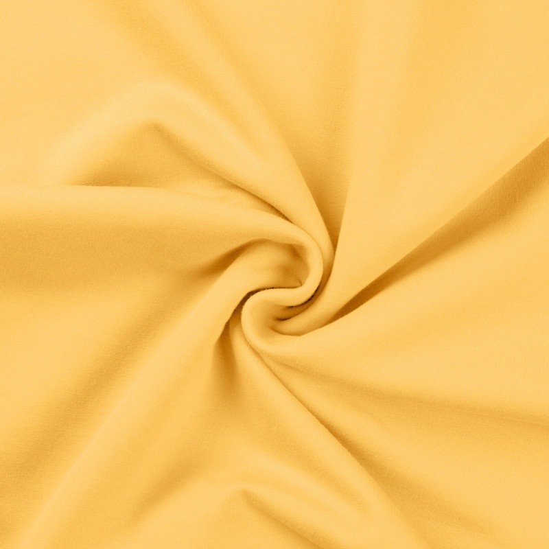 Coupon 3m Tissu Sweat French Terry Jaune Clair