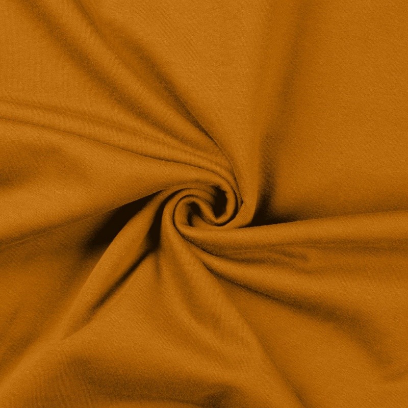 Coupon 3m Tissu Sweat French Terry Ocre