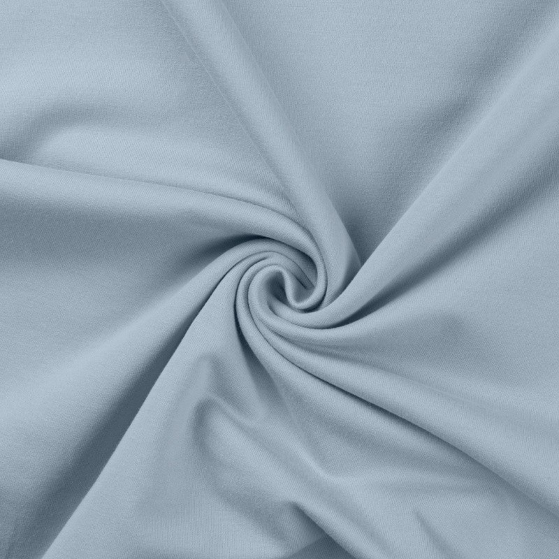 Coupon 3m Tissu Sweat French Terry Bleu Clair 