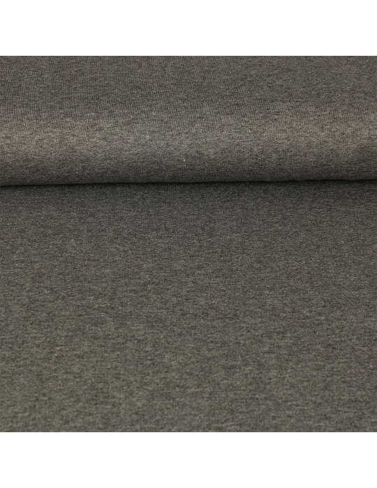 Tissu jersey viscose/élasthanne gris