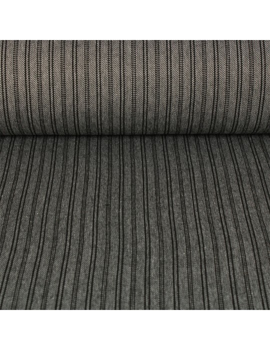 Tissu lainage polyester noir