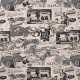 Coupon 3m Tissu Sweat Imprimé Retro Sable