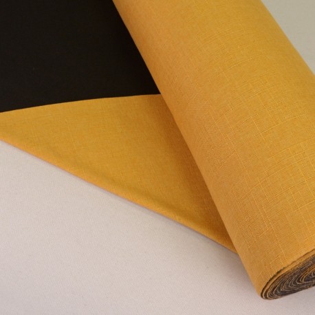 Coupon 3m Tissu Toile Thermique Froia Moutarde 