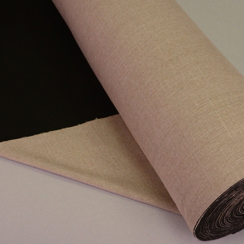 Coupon 3m Tissu Toile Thermique Froia Beige Foncé