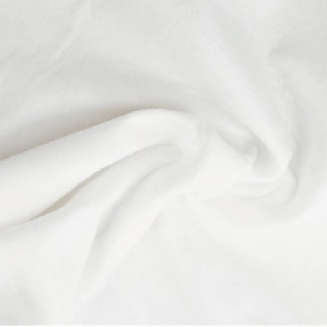 Coupon 3m Molleton Dense Special Manique Blanc