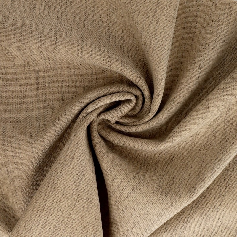 Coupon 3m Tissu Nature Coloris Taupe 