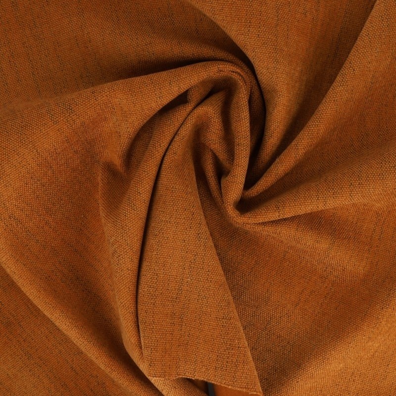 Coupon 3m Tissu Nature Coloris Rouille 