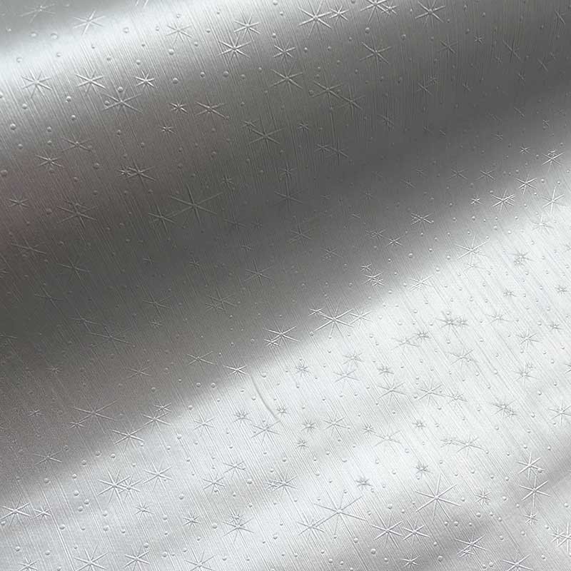 Coupon 3m Tissu Toile Cirée Snow Argent