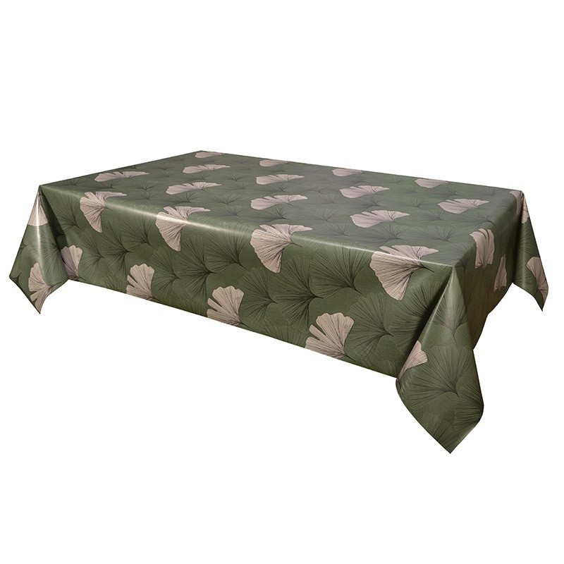 Coupon 3m Toile Cirée Chantou Vert 