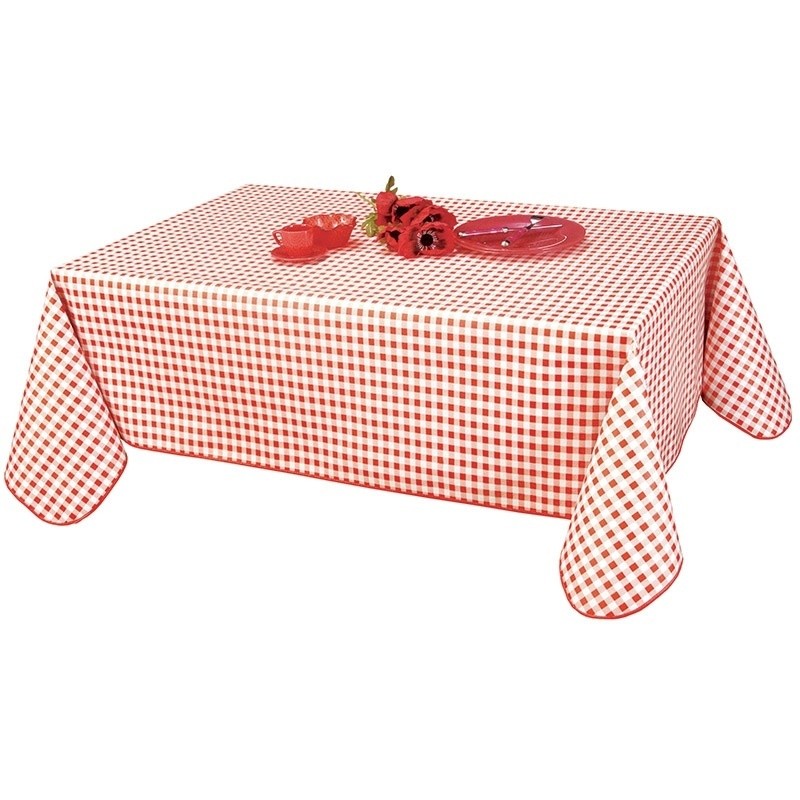 Coupon 3m Toile Cirée Vichy Rouge