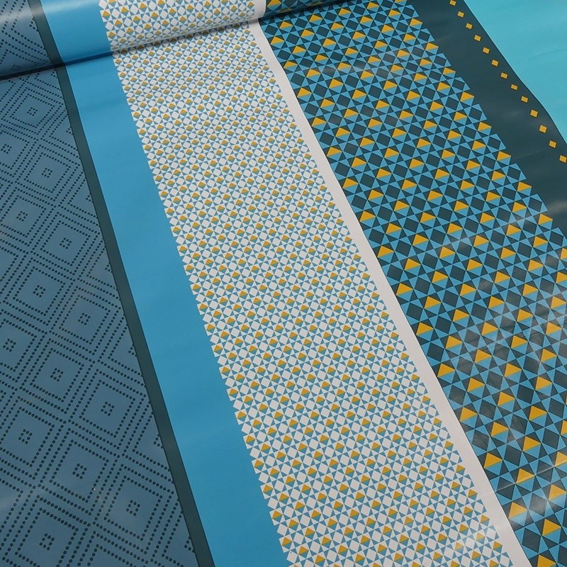 Coupon 3m Tissu Toile Ciree Raillurie 