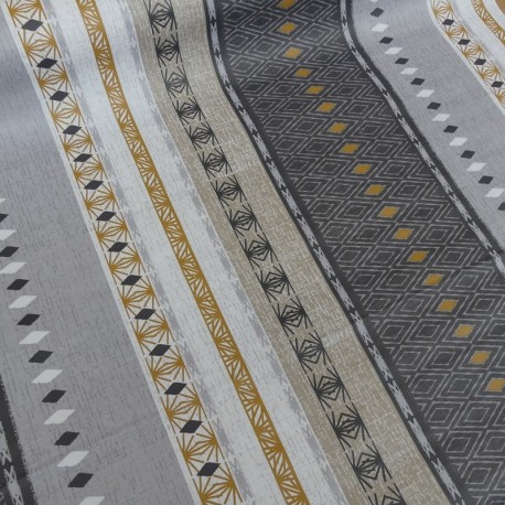 Coupon 3m Tissu Toile Ciree Losangy 