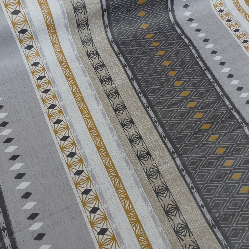 Coupon 3m Tissu Toile Ciree Losangy 