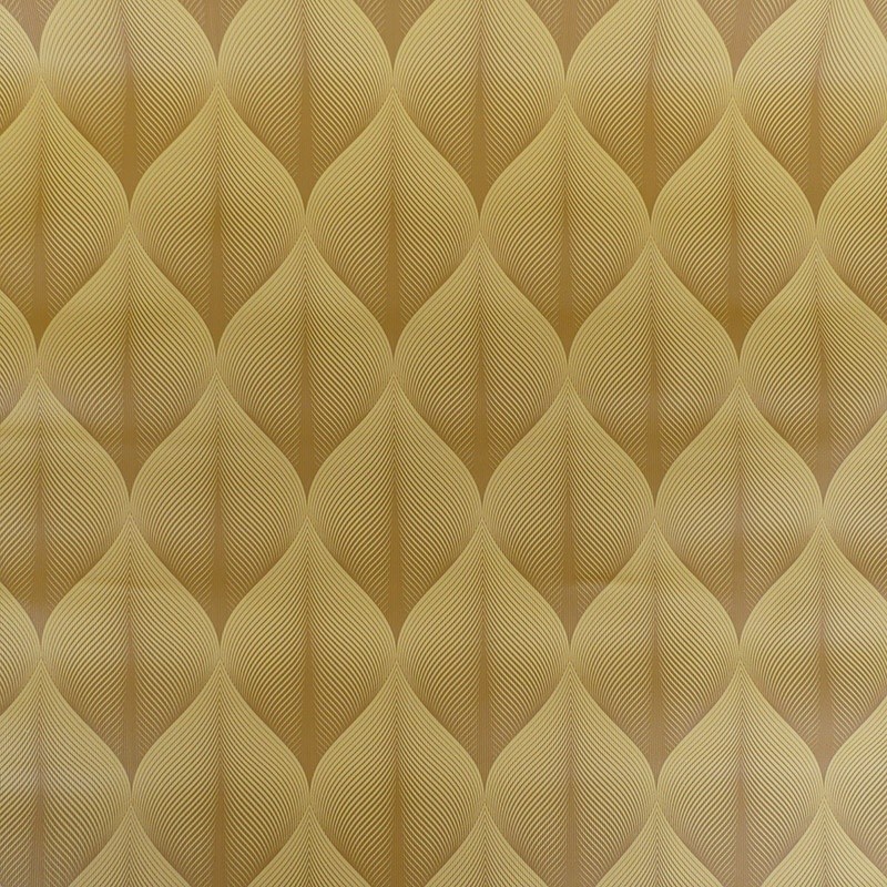 Coupon 3m Tissu Toile Ciree Kalini Jaune 